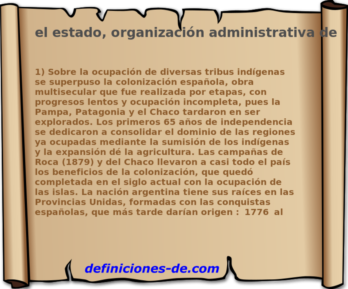 el estado, organizacin administrativa de Argentina 