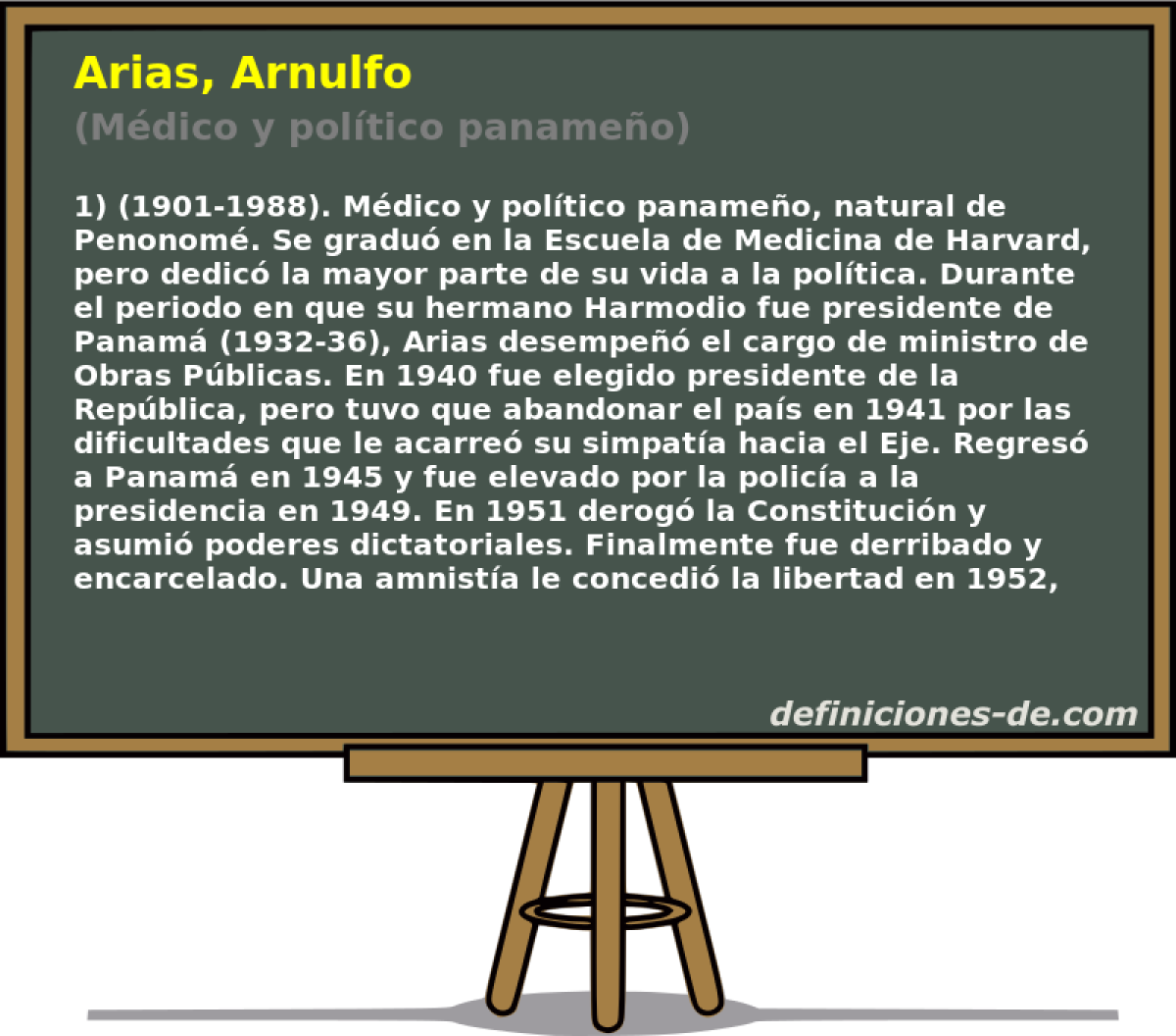 Arias, Arnulfo (Mdico y poltico panameo)