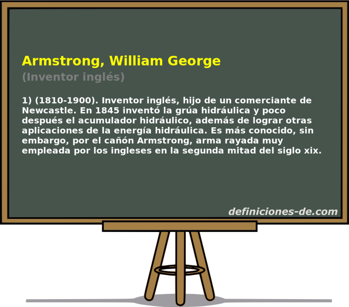 Armstrong, William George (Inventor ingls)