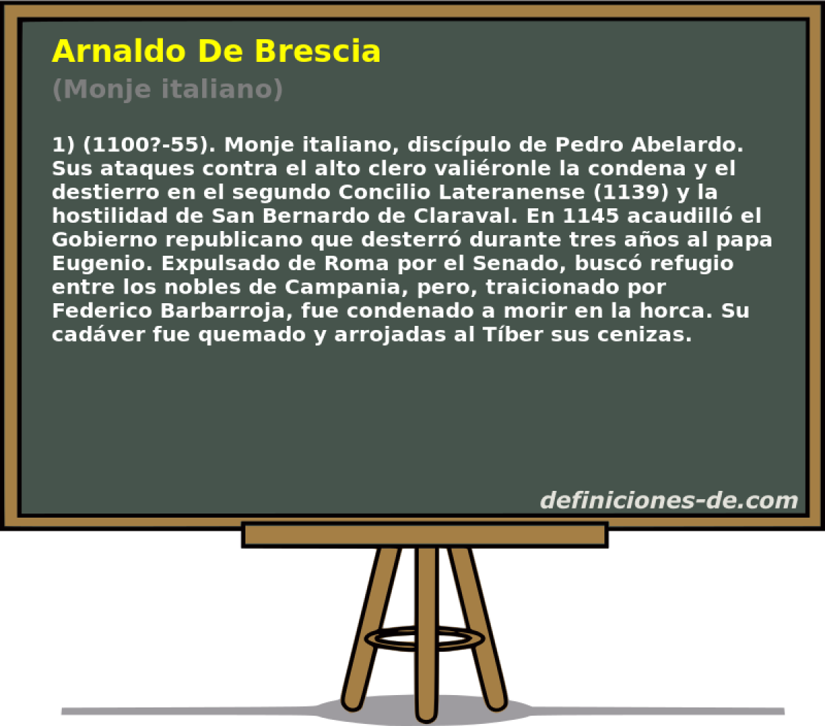 Arnaldo De Brescia (Monje italiano)