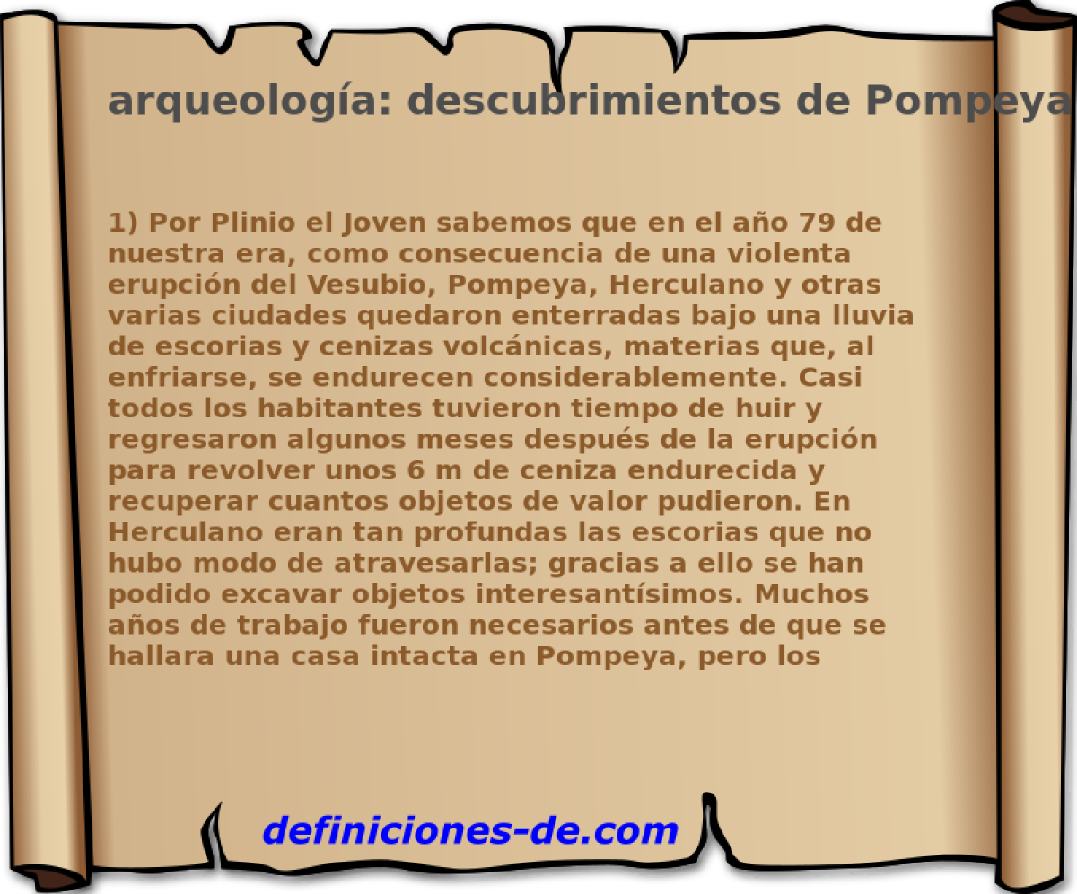 arqueologa: descubrimientos de Pompeya 