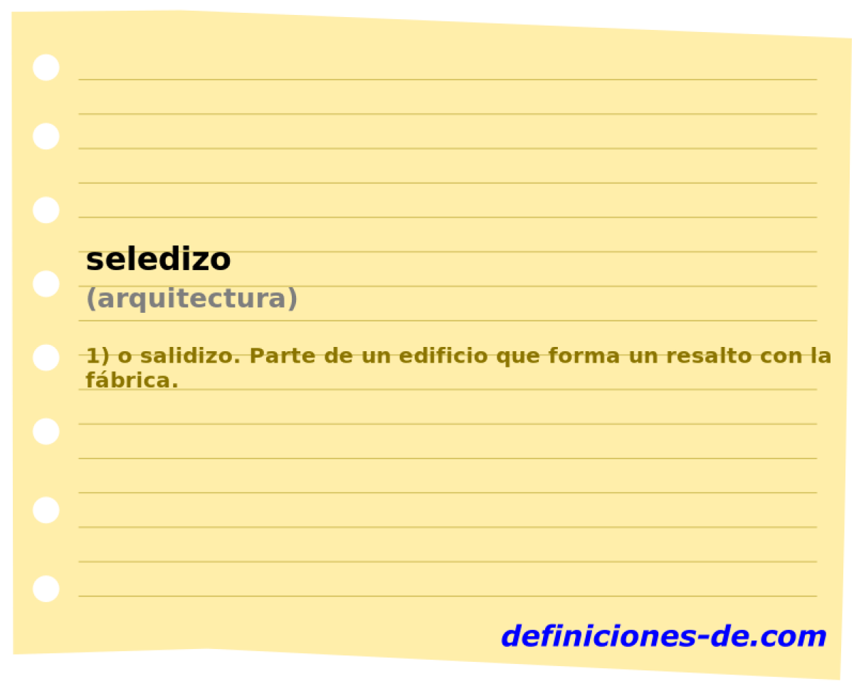 seledizo (arquitectura)