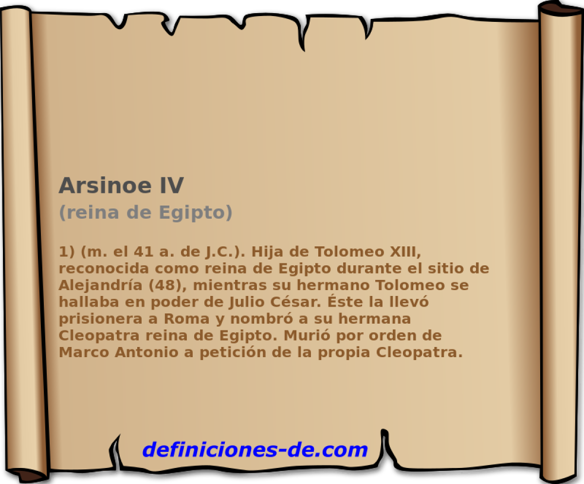 Arsinoe IV (reina de Egipto)