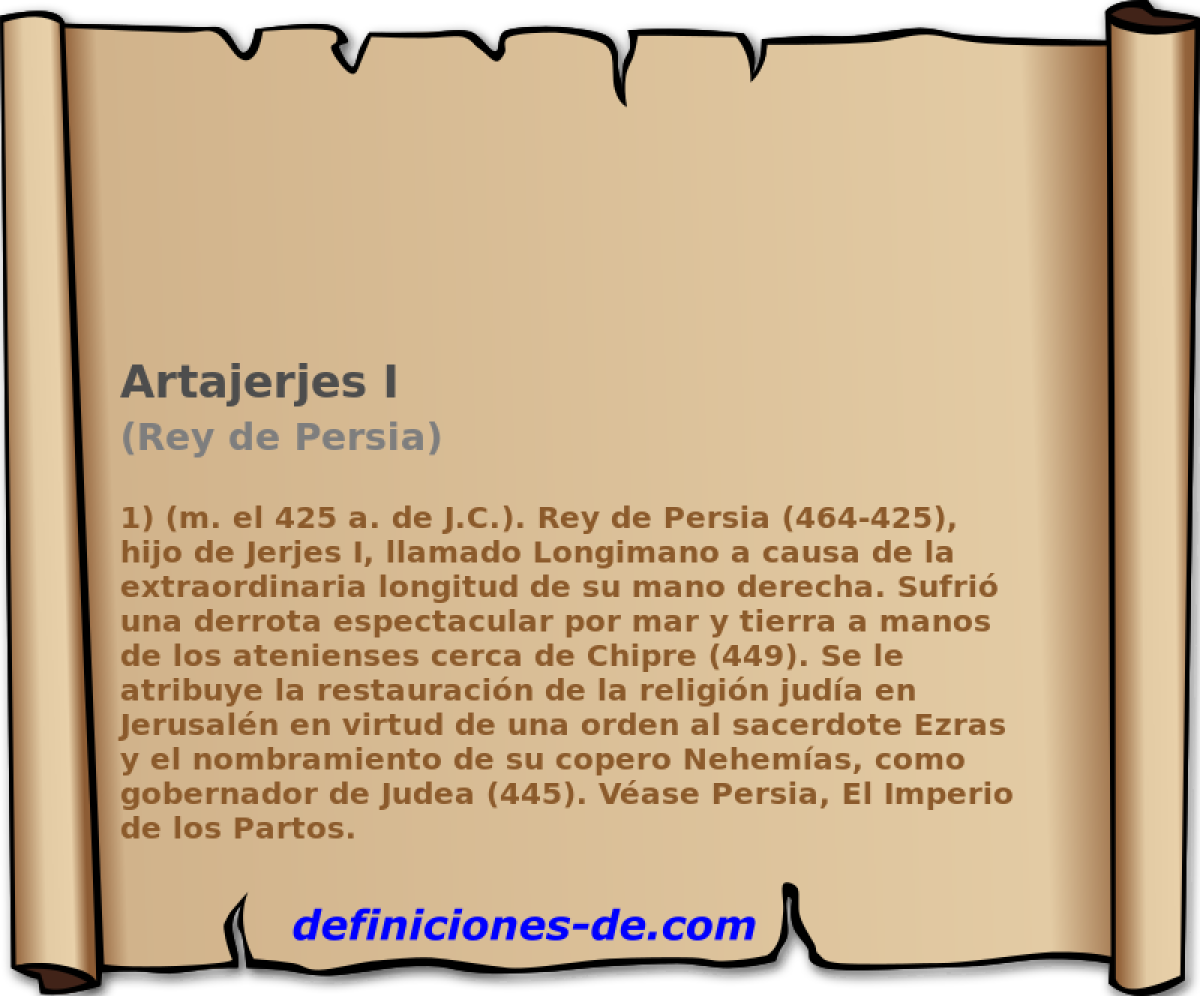Artajerjes I (Rey de Persia)