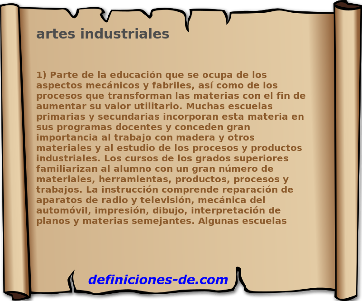 artes industriales 