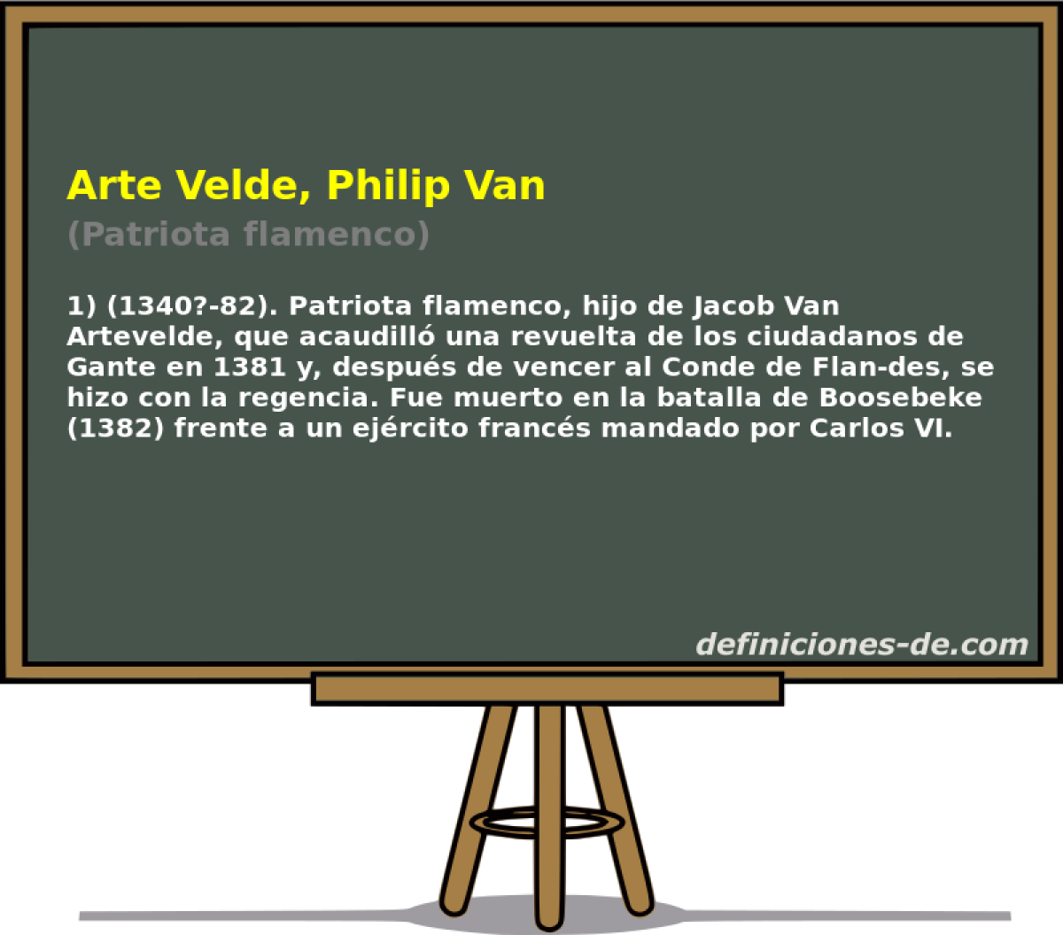 Arte Velde, Philip Van (Patriota flamenco)