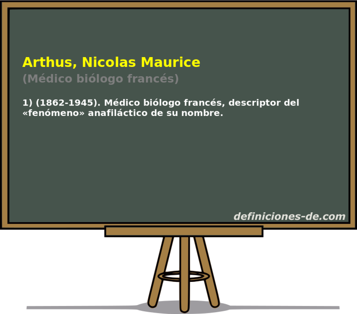 Arthus, Nicolas Maurice (Mdico bilogo francs)
