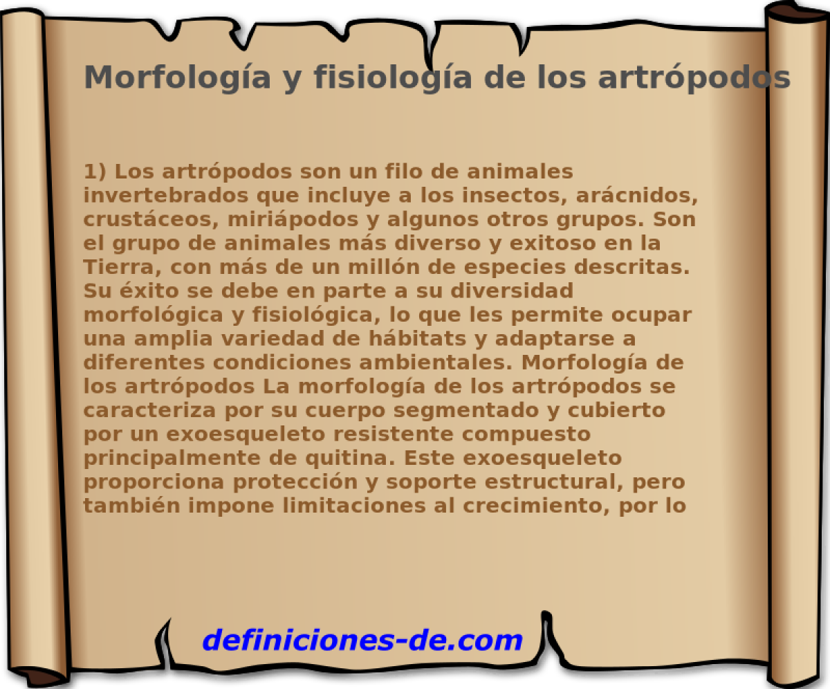 Morfologa y fisiologa de los artrpodos 