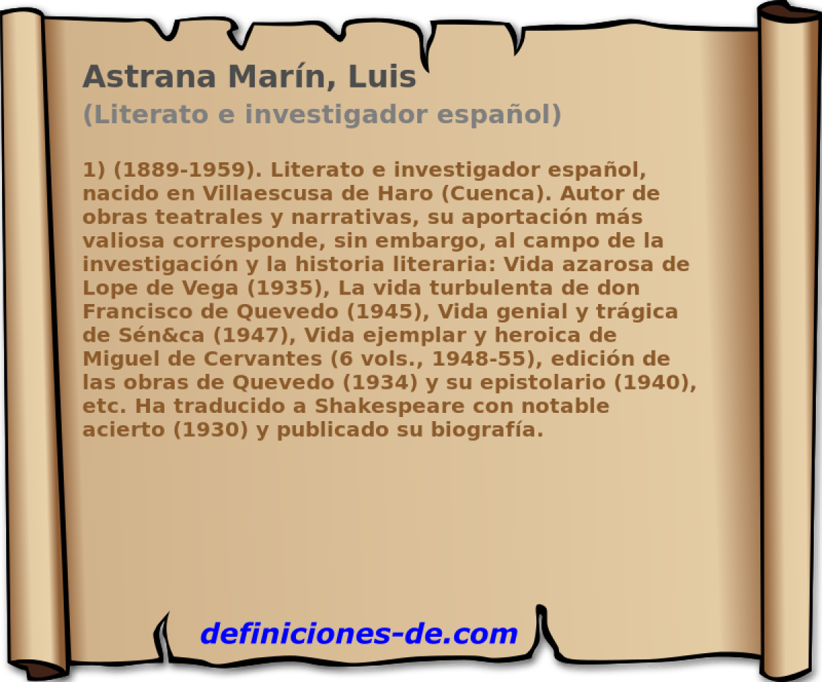 Astrana Marn, Luis (Literato e investigador espaol)