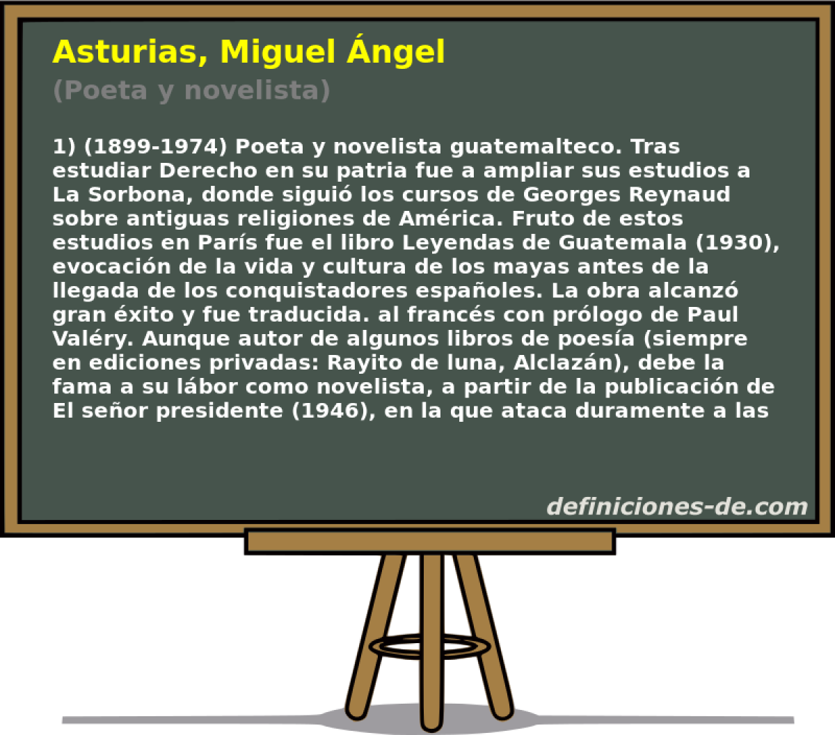 Asturias, Miguel ngel (Poeta y novelista)