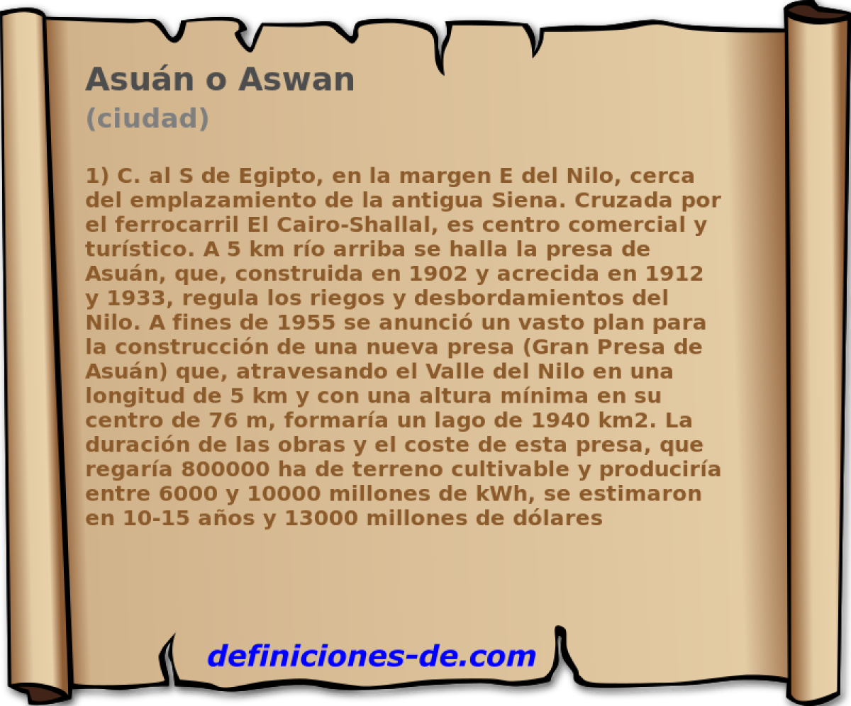 Asun o Aswan (ciudad)