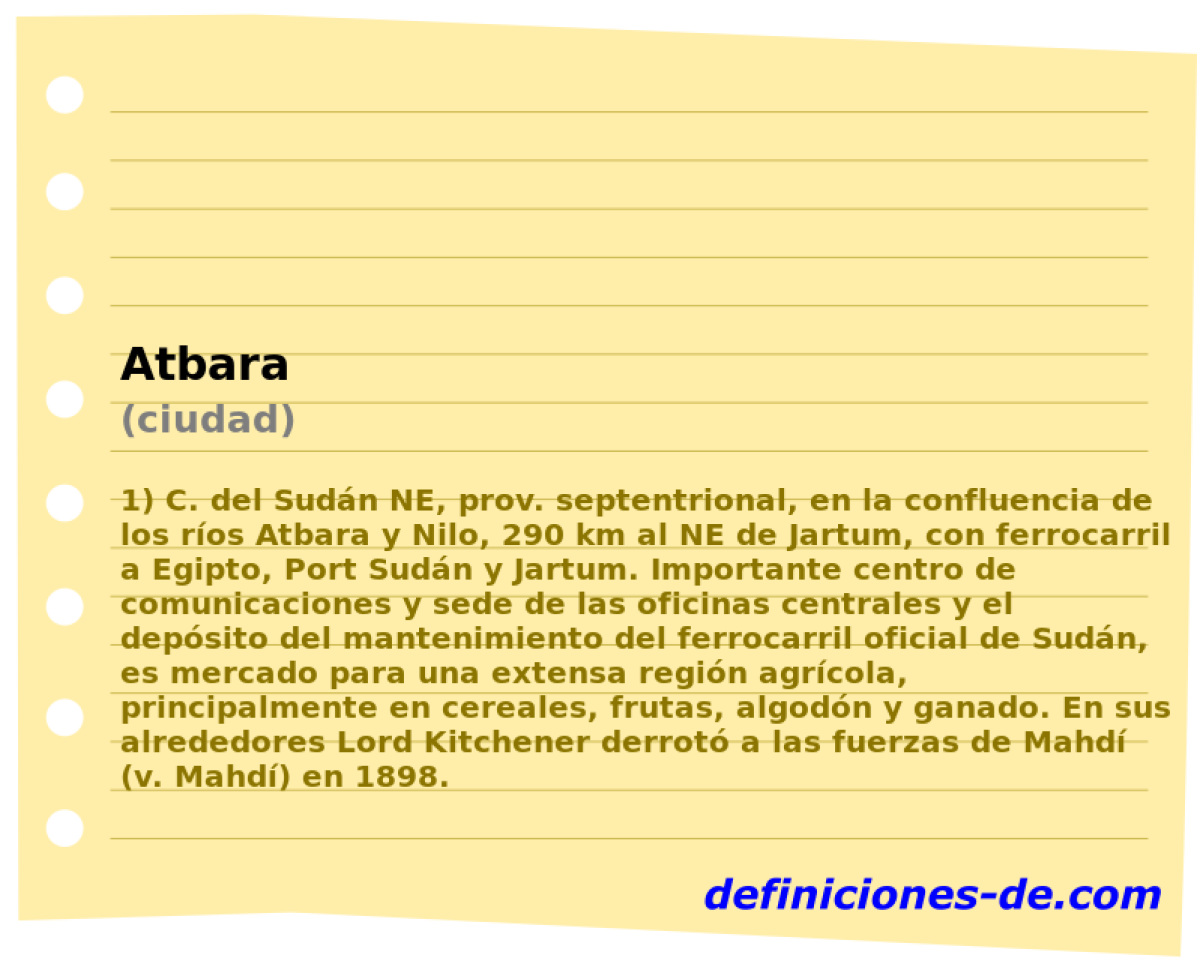 Atbara (ciudad)