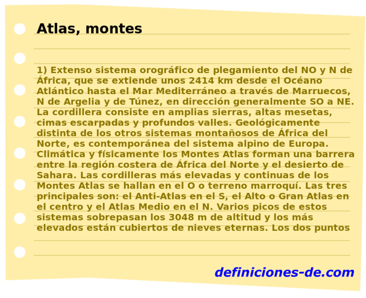 Atlas, montes 