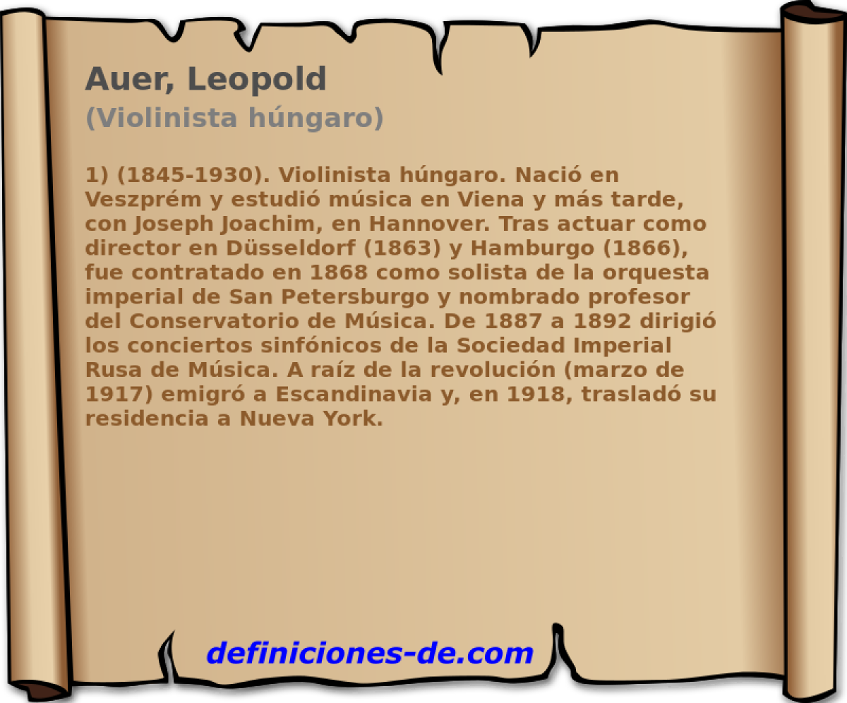 Auer, Leopold (Violinista hngaro)