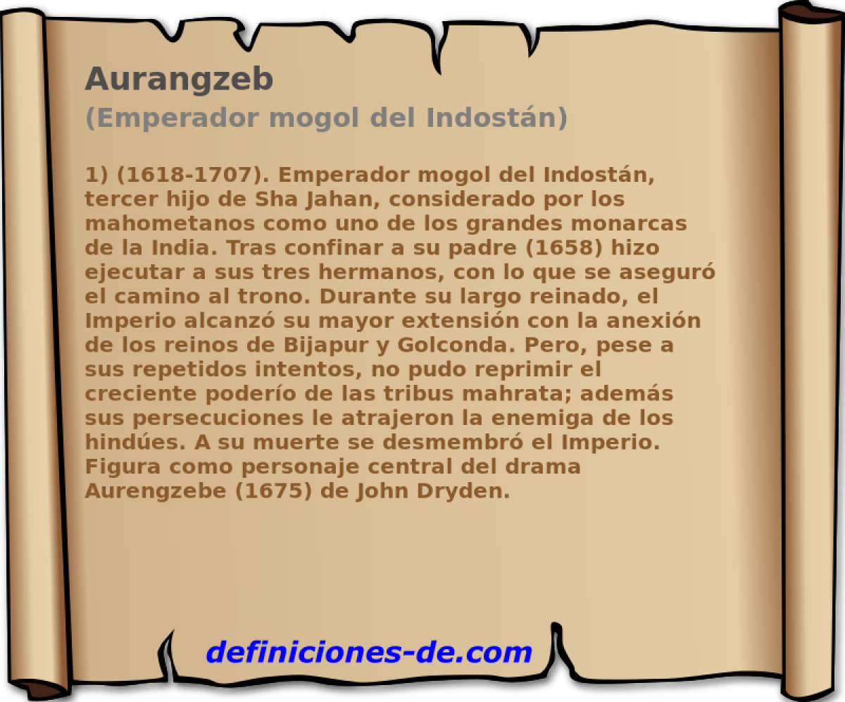 Aurangzeb (Emperador mogol del Indostn)