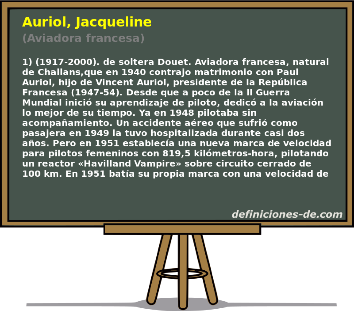 Auriol, Jacqueline (Aviadora francesa)