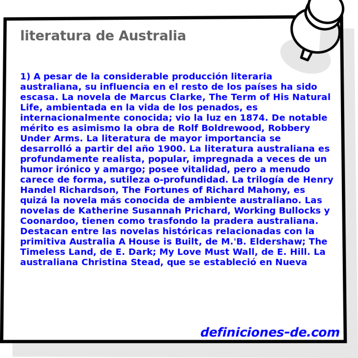 literatura de Australia 