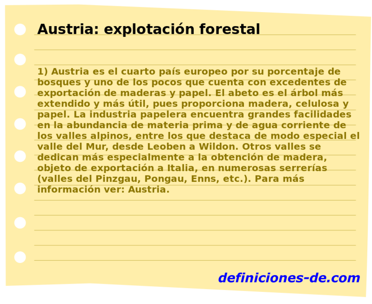 Austria: explotacin forestal 