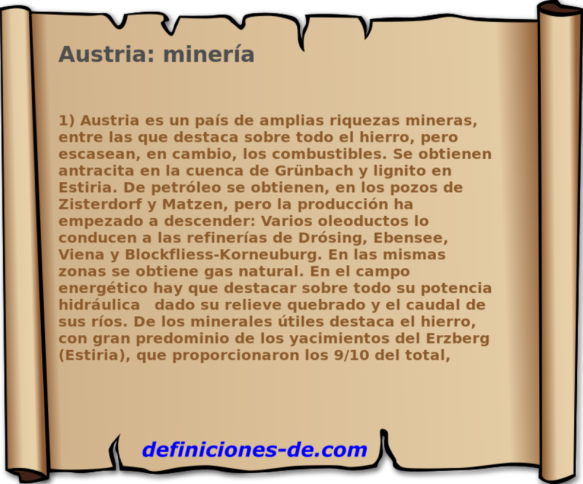 Austria: minera 