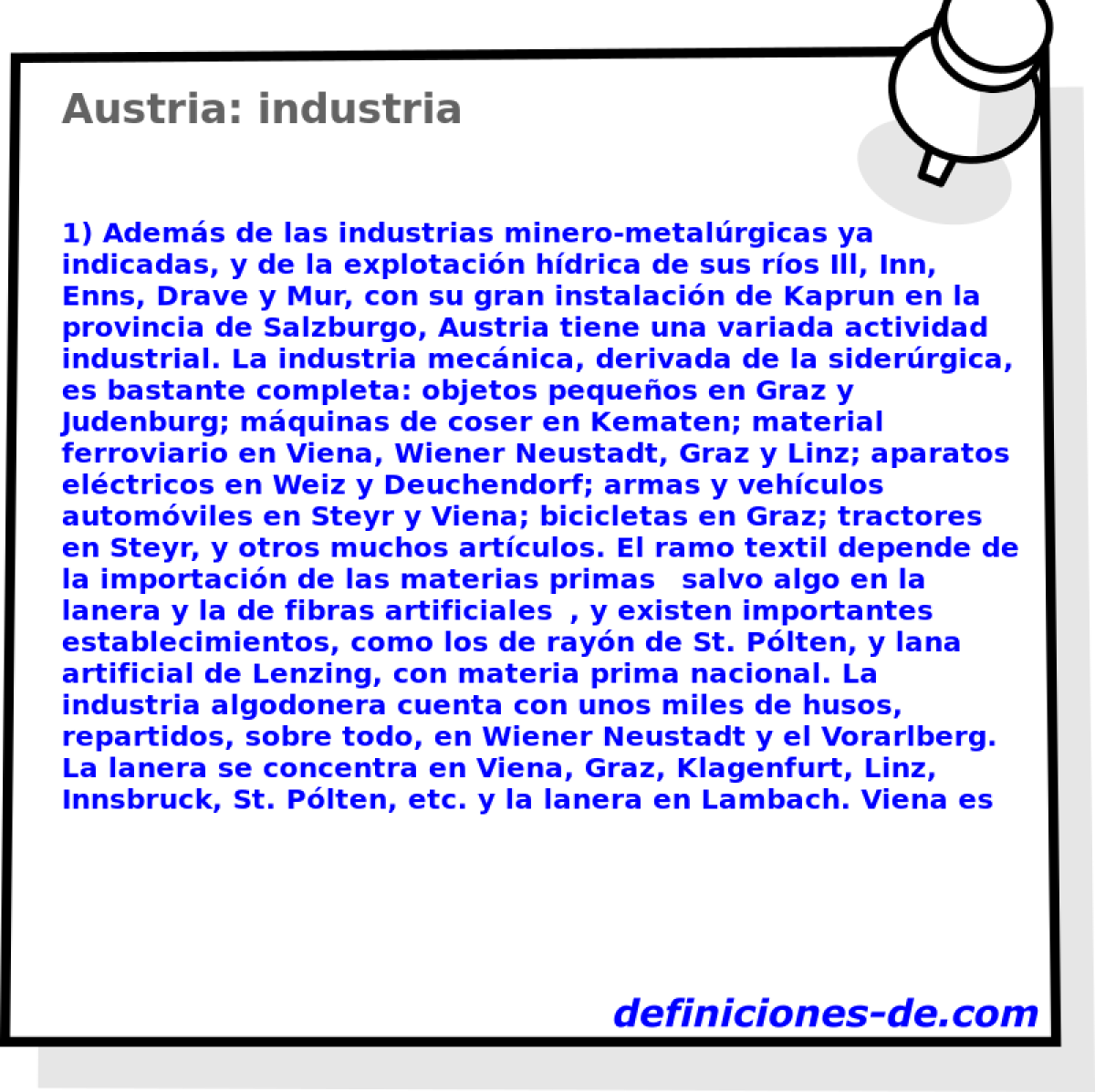 Austria: industria 