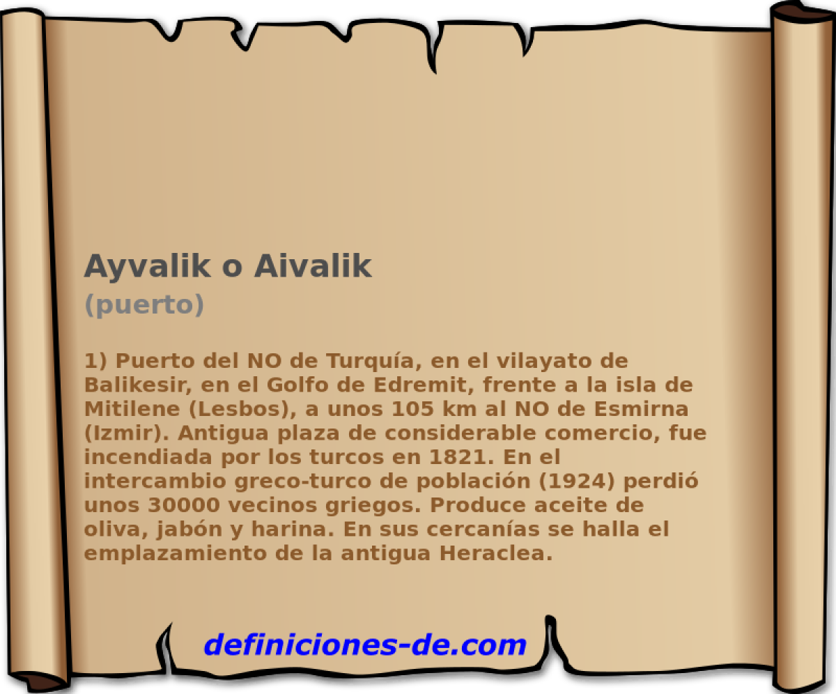 Ayvalik o Aivalik (puerto)