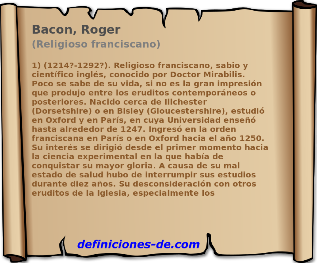 Bacon, Roger (Religioso franciscano)