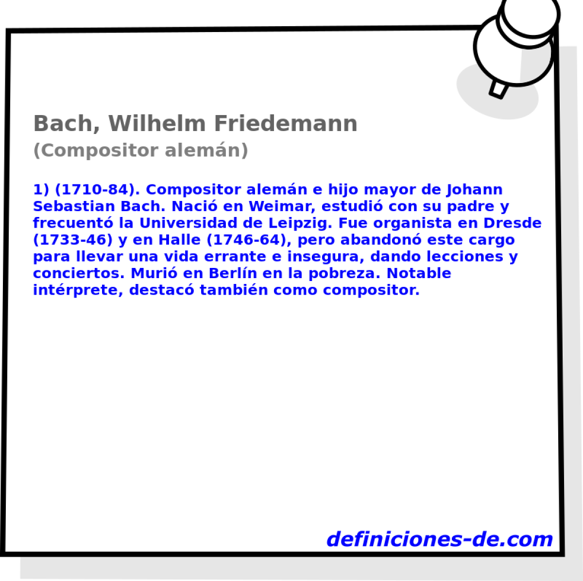 Bach, Wilhelm Friedemann (Compositor alemn)