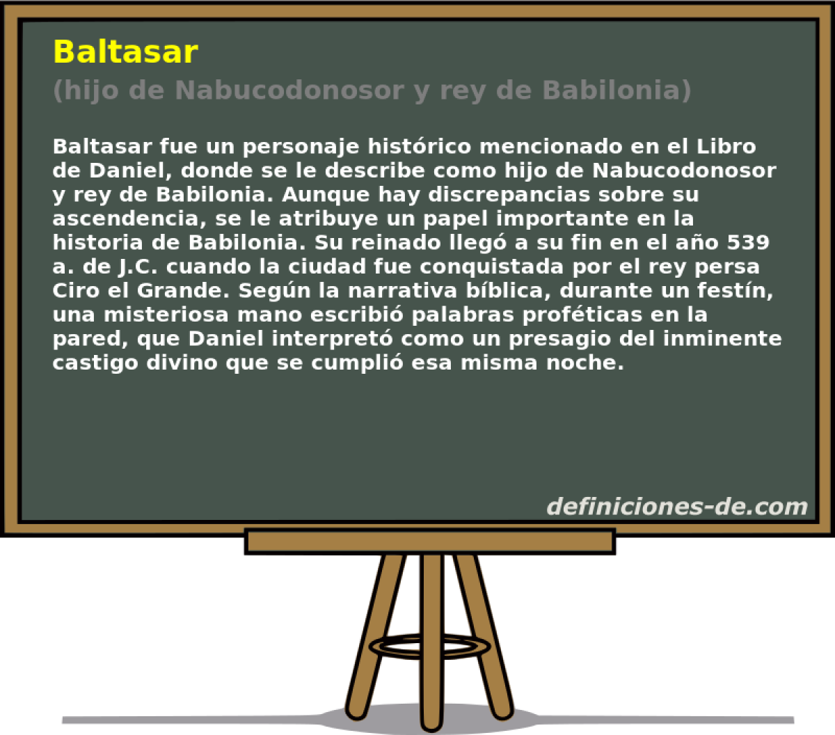 Baltasar (hijo de Nabucodonosor y rey de Babilonia)
