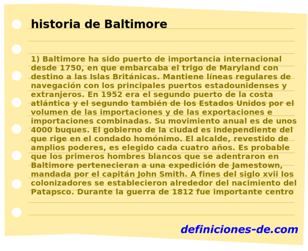 historia de Baltimore 