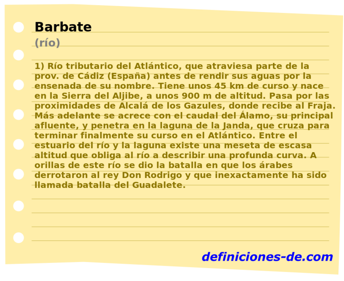 Barbate (ro)