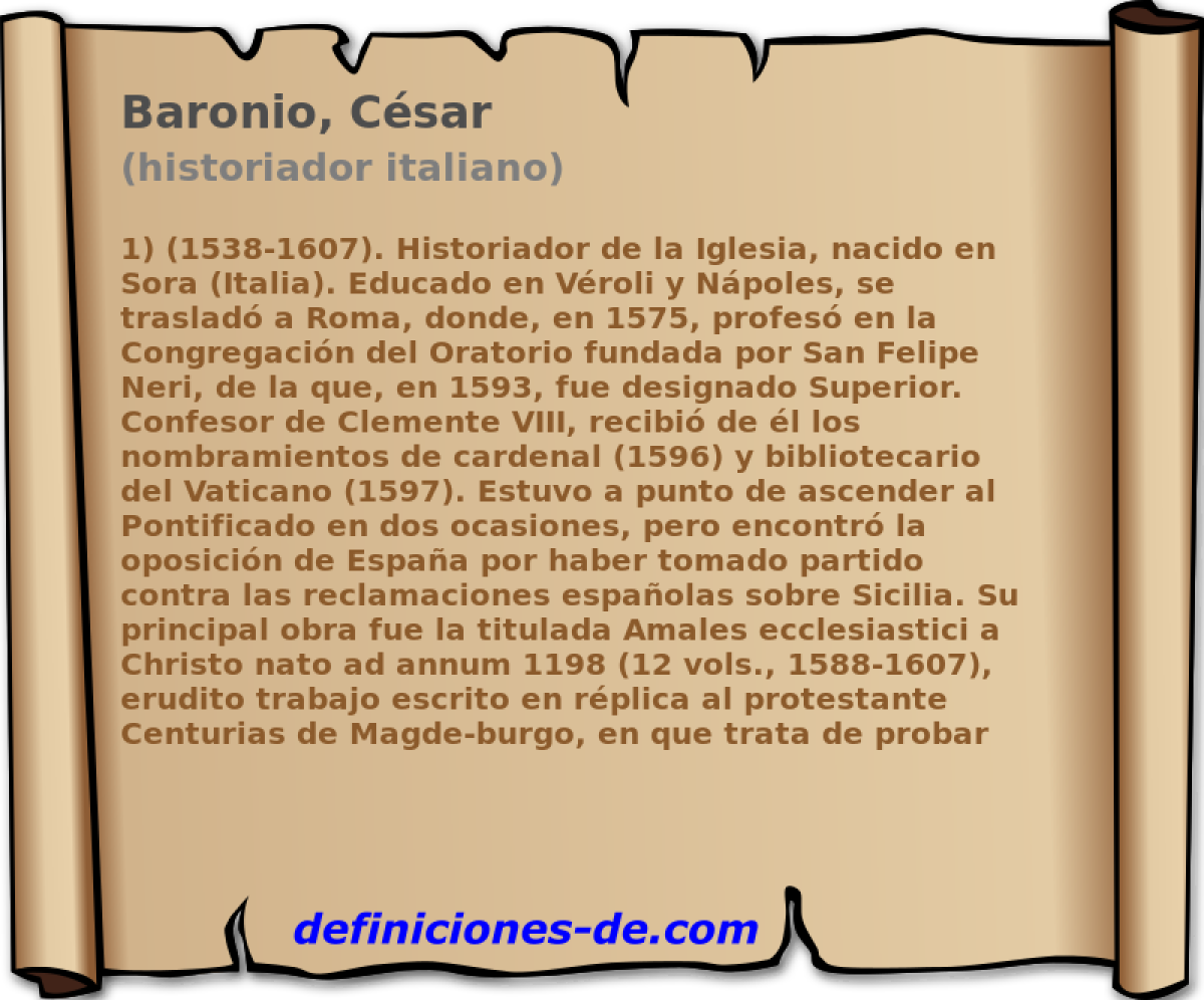 Baronio, Csar (historiador italiano)