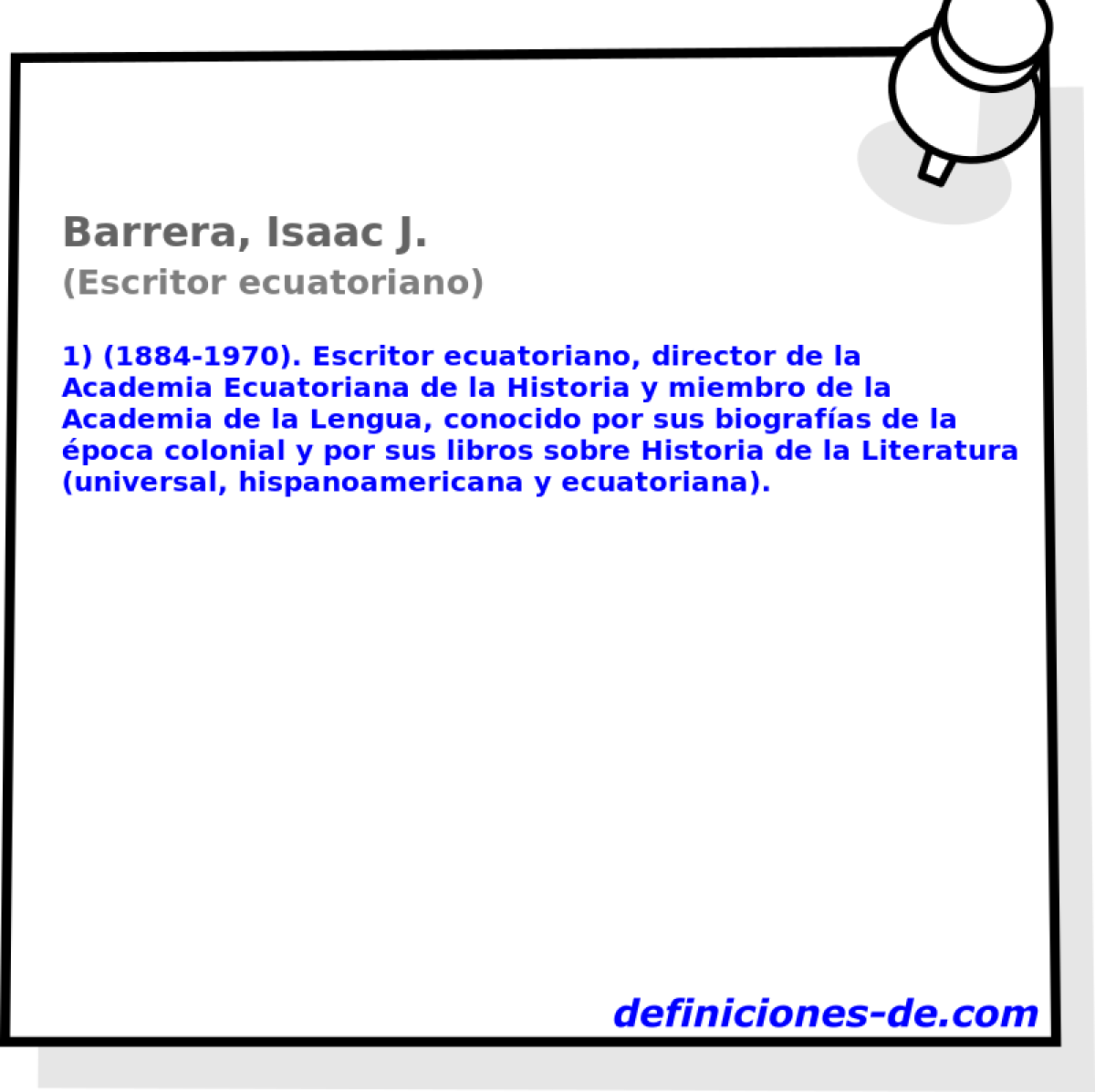 Barrera, Isaac J. (Escritor ecuatoriano)