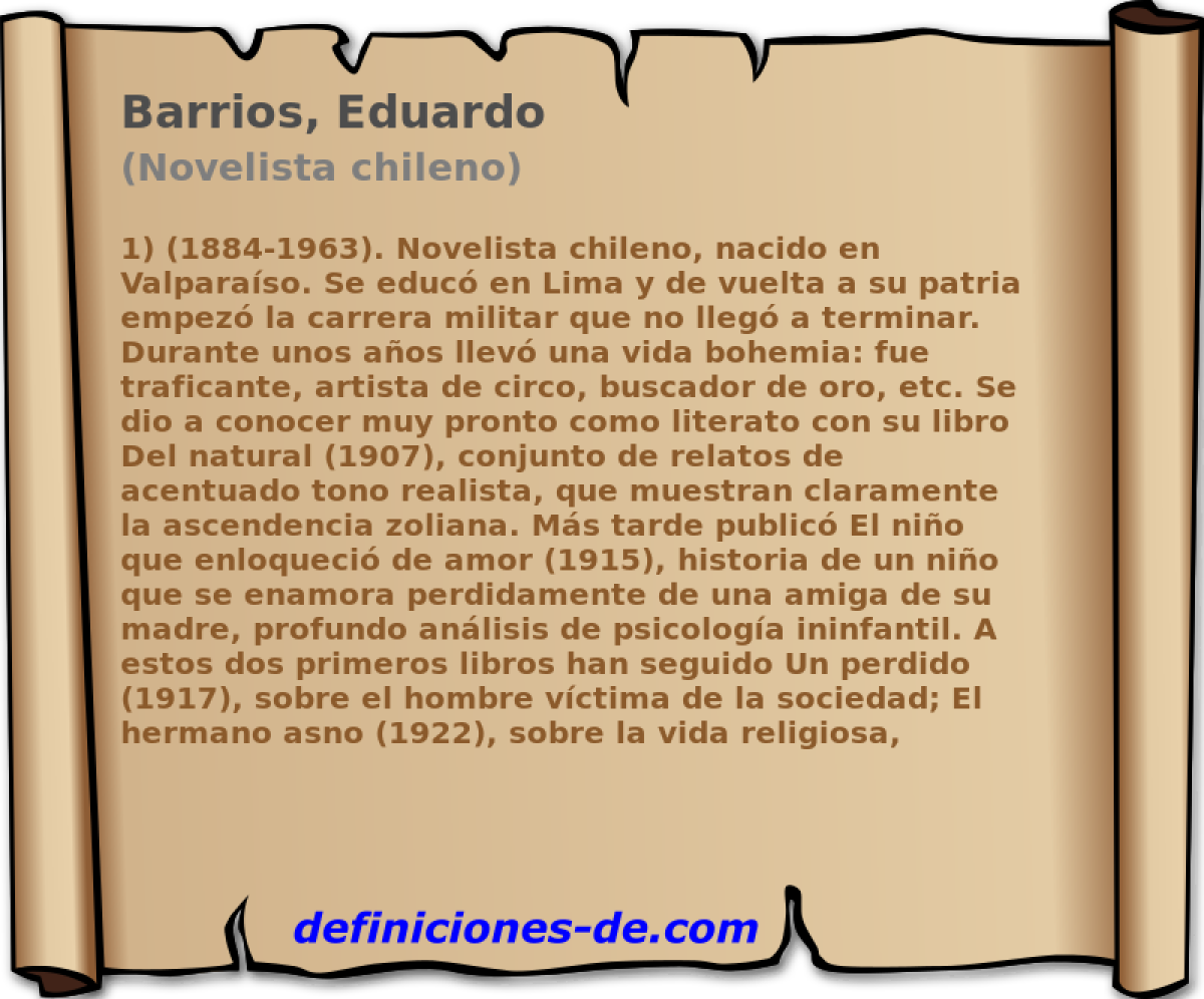 Barrios, Eduardo (Novelista chileno)