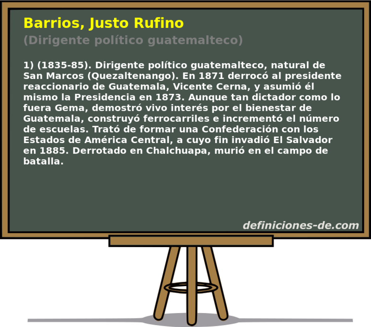 Barrios, Justo Rufino (Dirigente poltico guatemalteco)