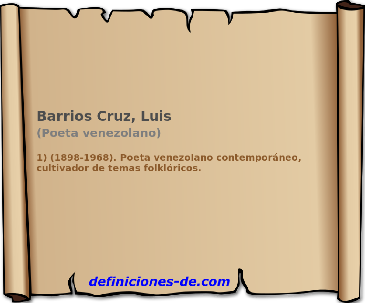 Barrios Cruz, Luis (Poeta venezolano)