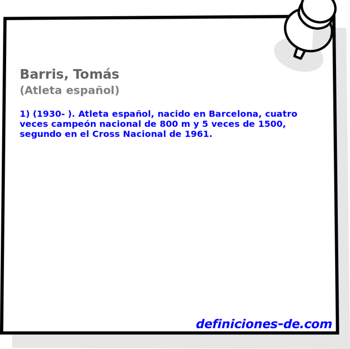 Barris, Toms (Atleta espaol)