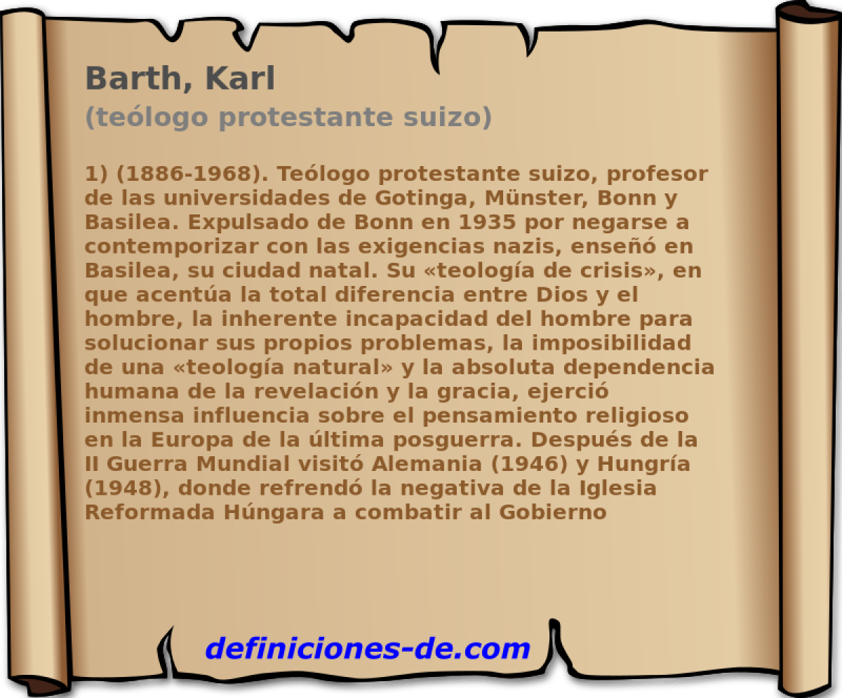 Barth, Karl (telogo protestante suizo)