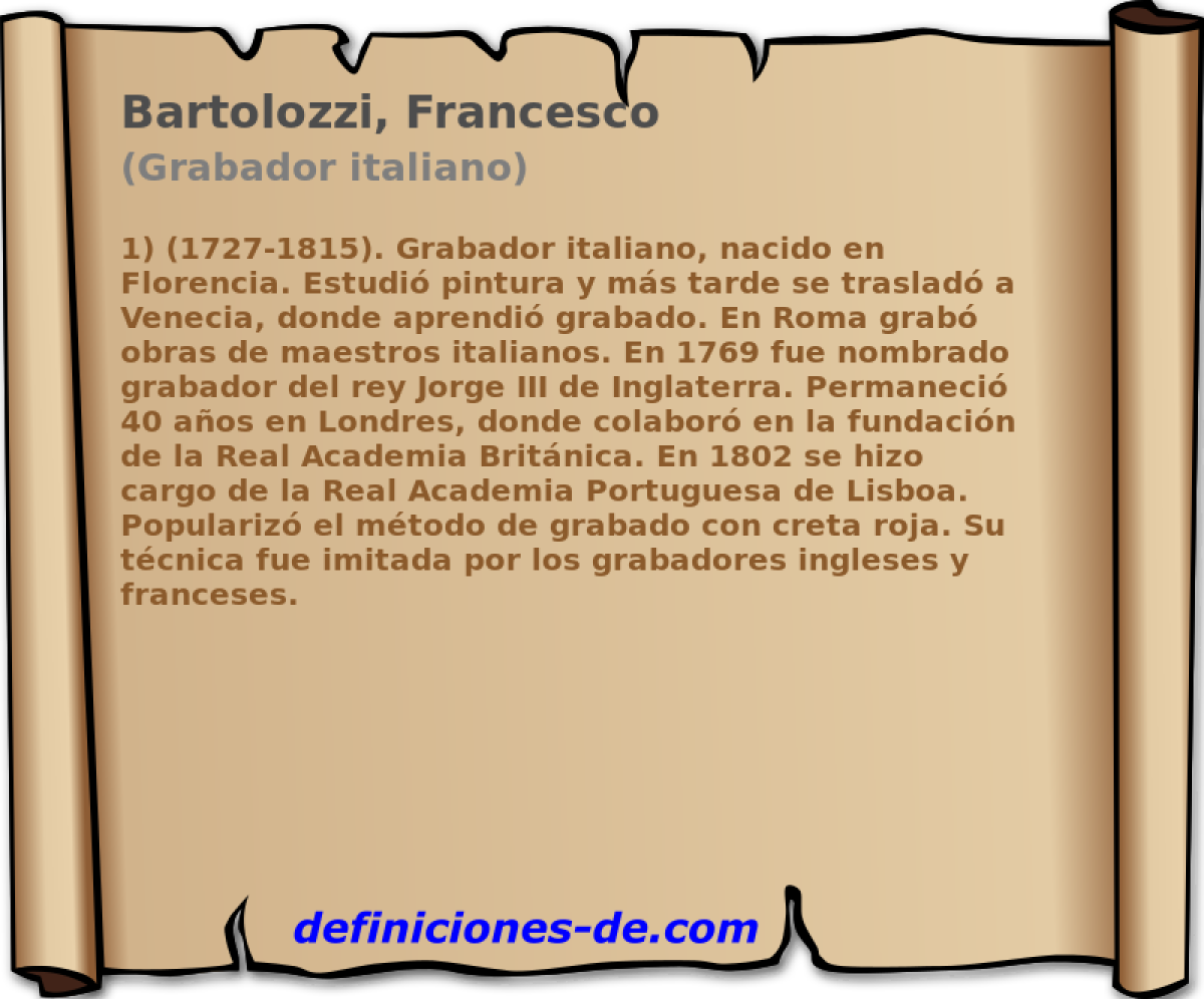 Bartolozzi, Francesco (Grabador italiano)