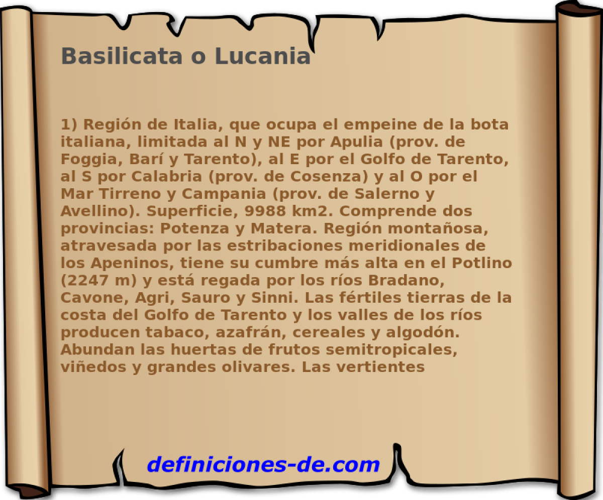 Basilicata o Lucania 