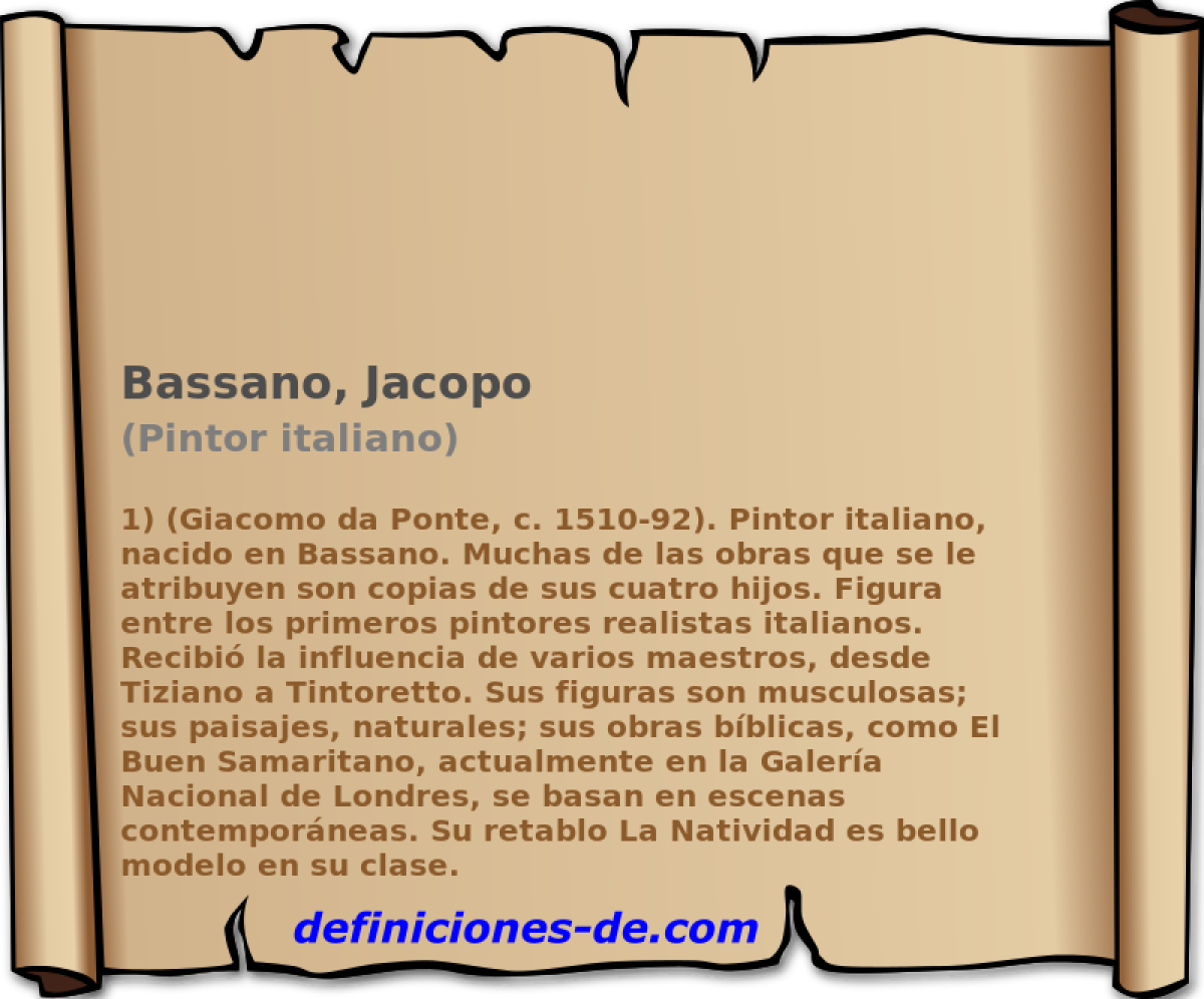 Bassano, Jacopo (Pintor italiano)