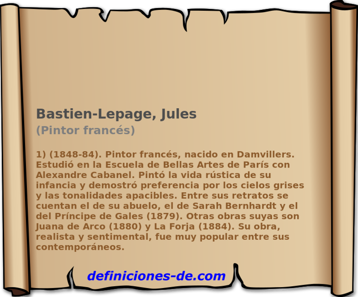 Bastien-Lepage, Jules (Pintor francs)