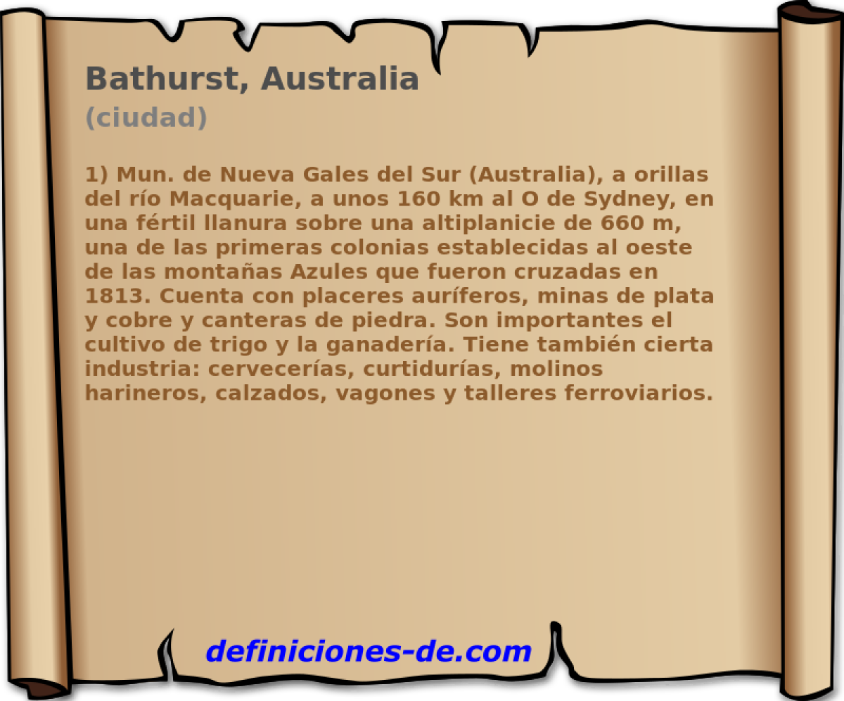 Bathurst, Australia (ciudad)