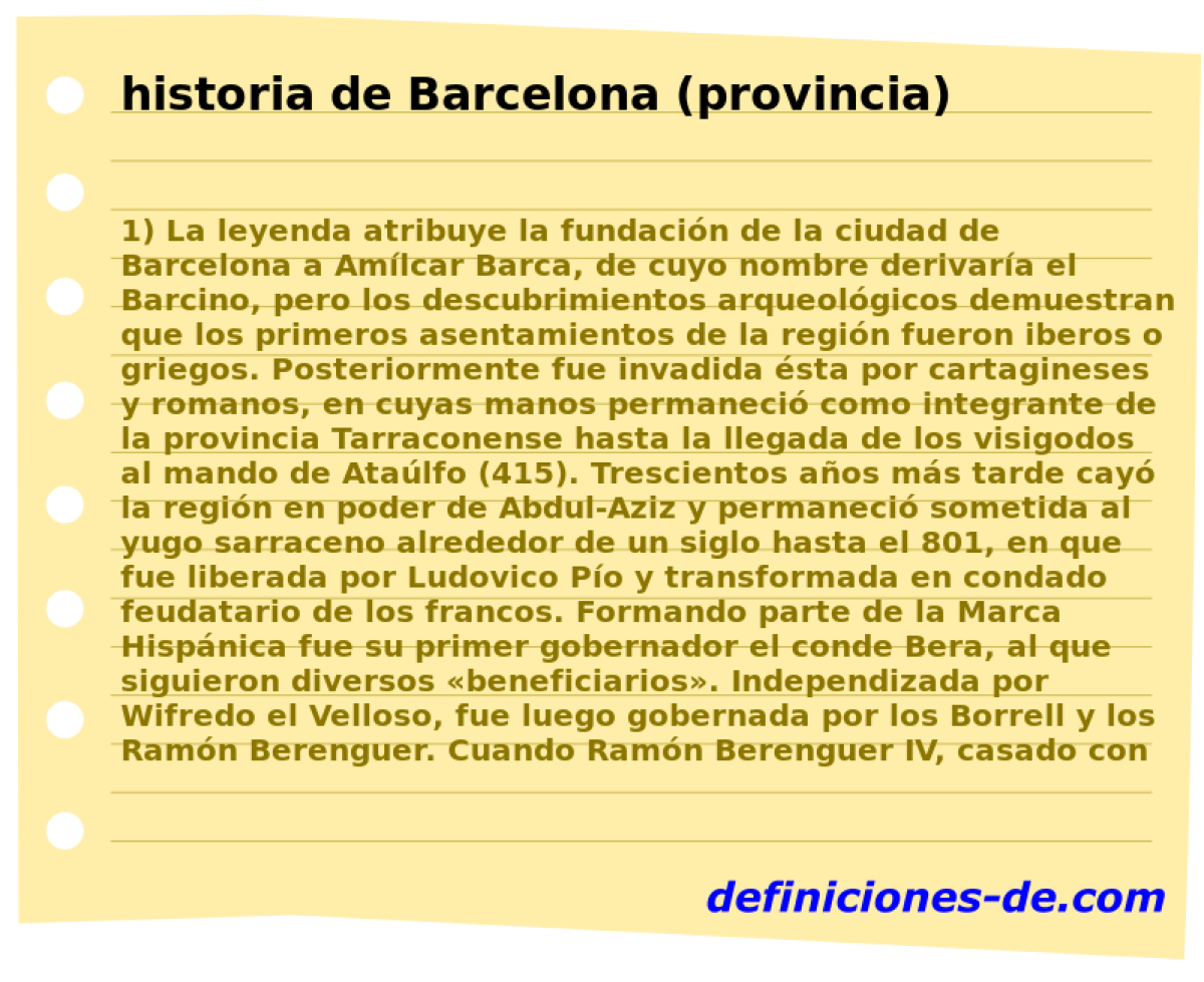 historia de Barcelona (provincia) 