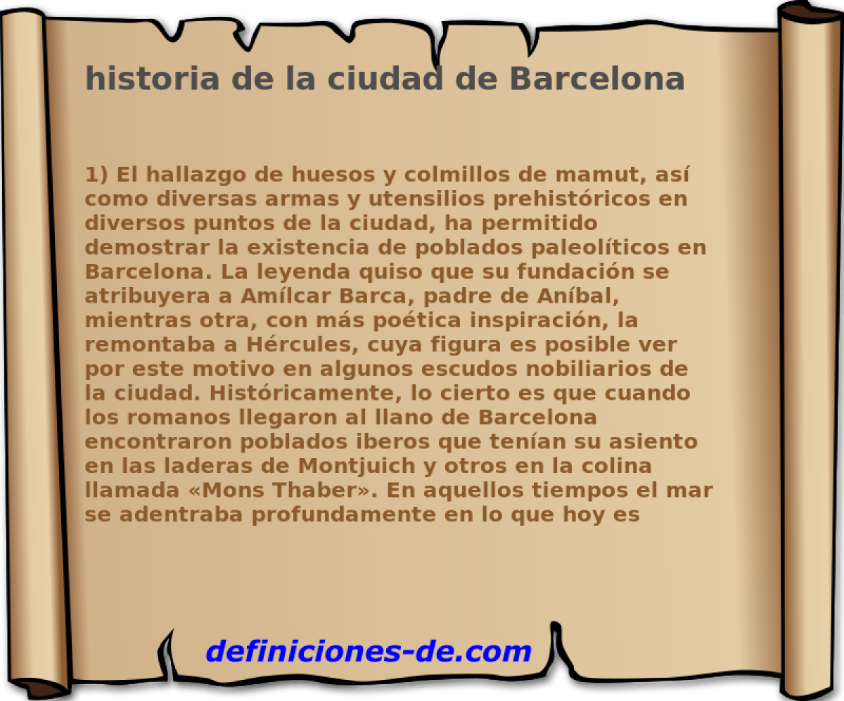historia de la ciudad de Barcelona 