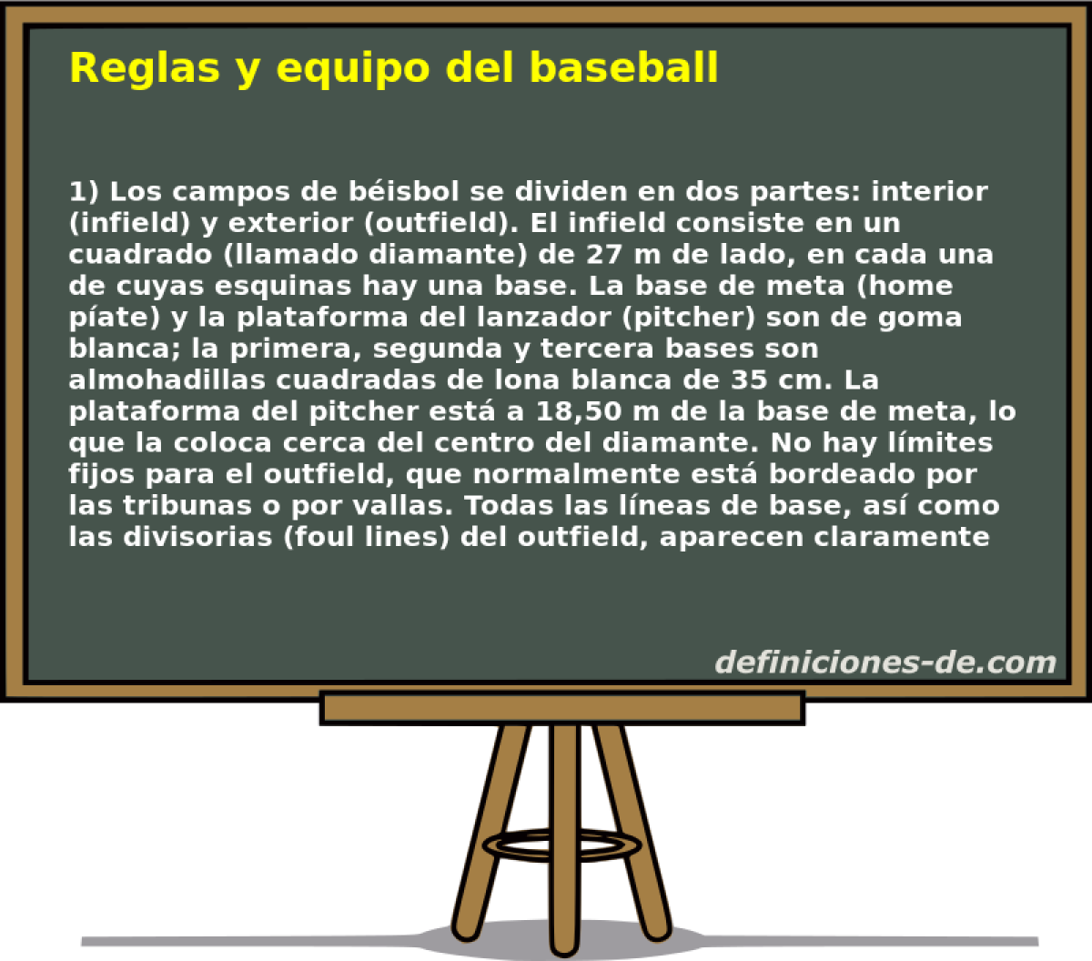 Reglas y equipo del baseball 