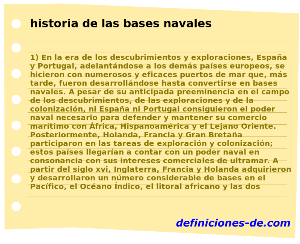 historia de las bases navales 