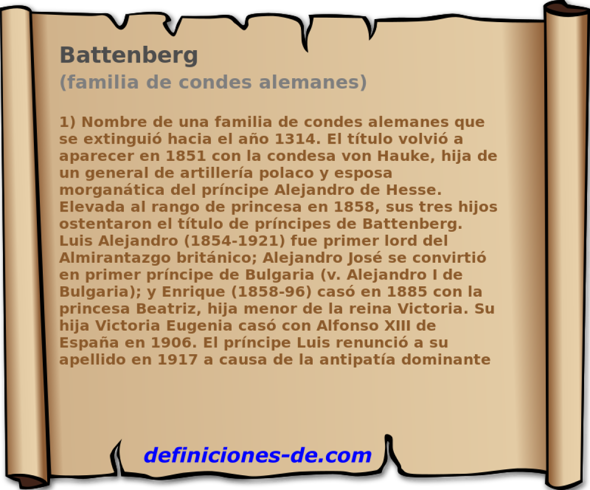 Battenberg (familia de condes alemanes)