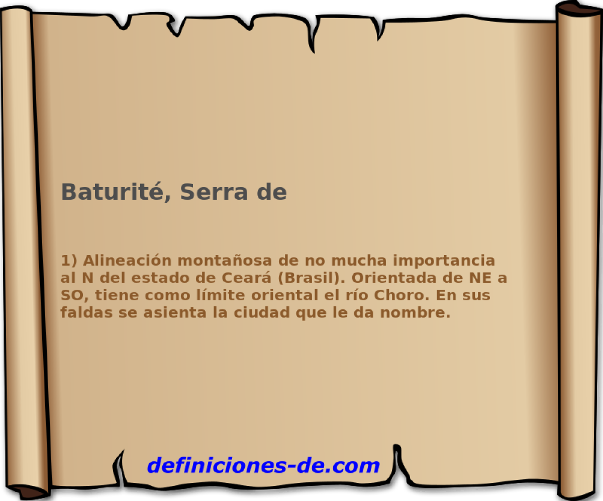 Baturit, Serra de 