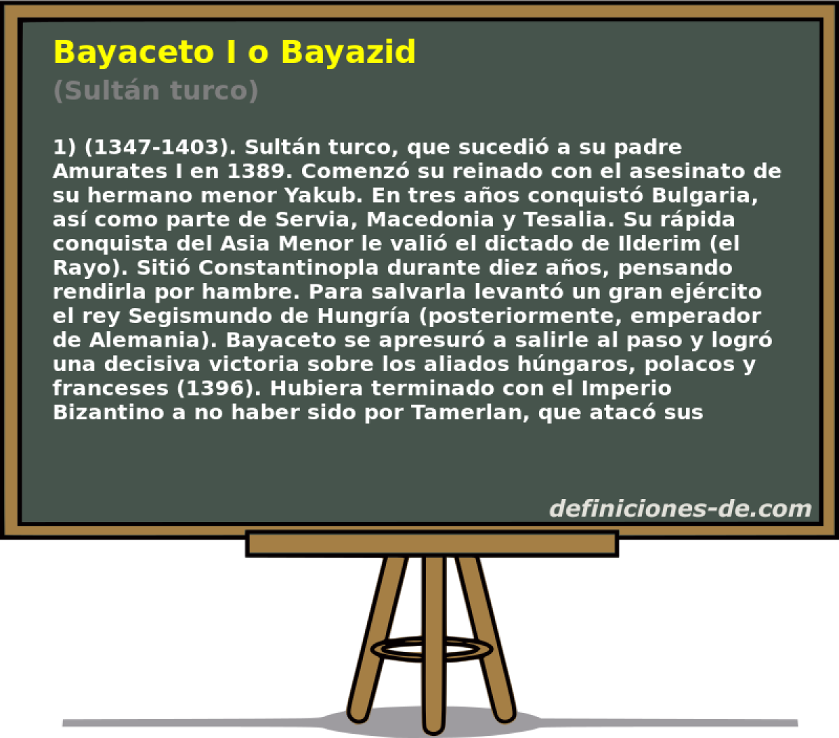 Bayaceto I o Bayazid (Sultn turco)