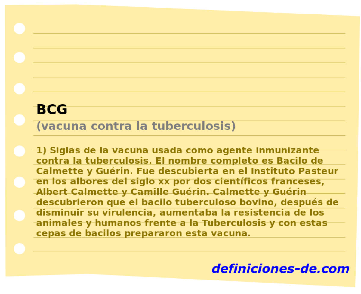 BCG (vacuna contra la tuberculosis)